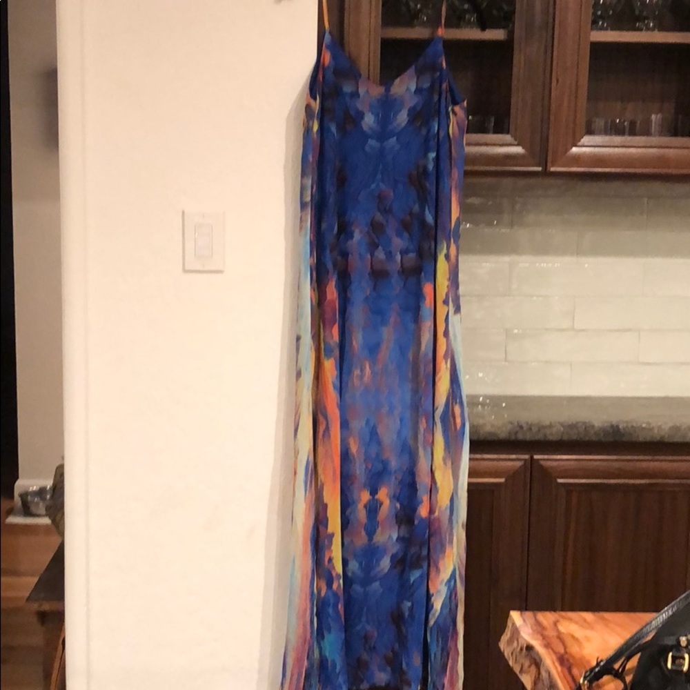 Lulu pattern maxi dress